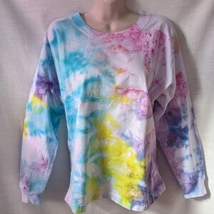 Tie-dyed Long Sleeve‎ Cotton Jersey Shirt